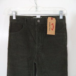High rise skinny cordoroy pants olive green NWT Appaman Inc Lower East Side NYC
